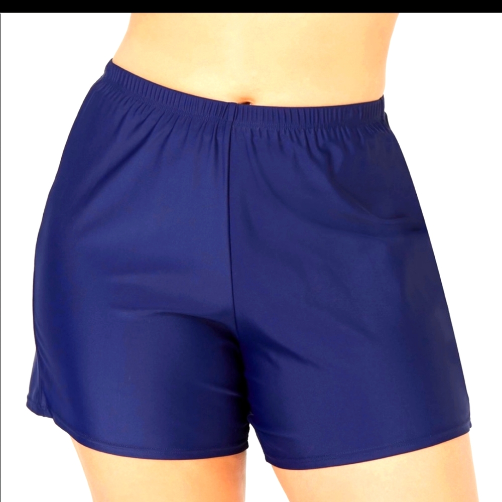 Island Escape Womens Plus Size Swim Shorts 22W & 24W
